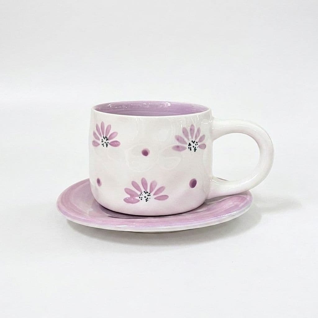 Lavender Wash Teacup and Saucer 350 ml