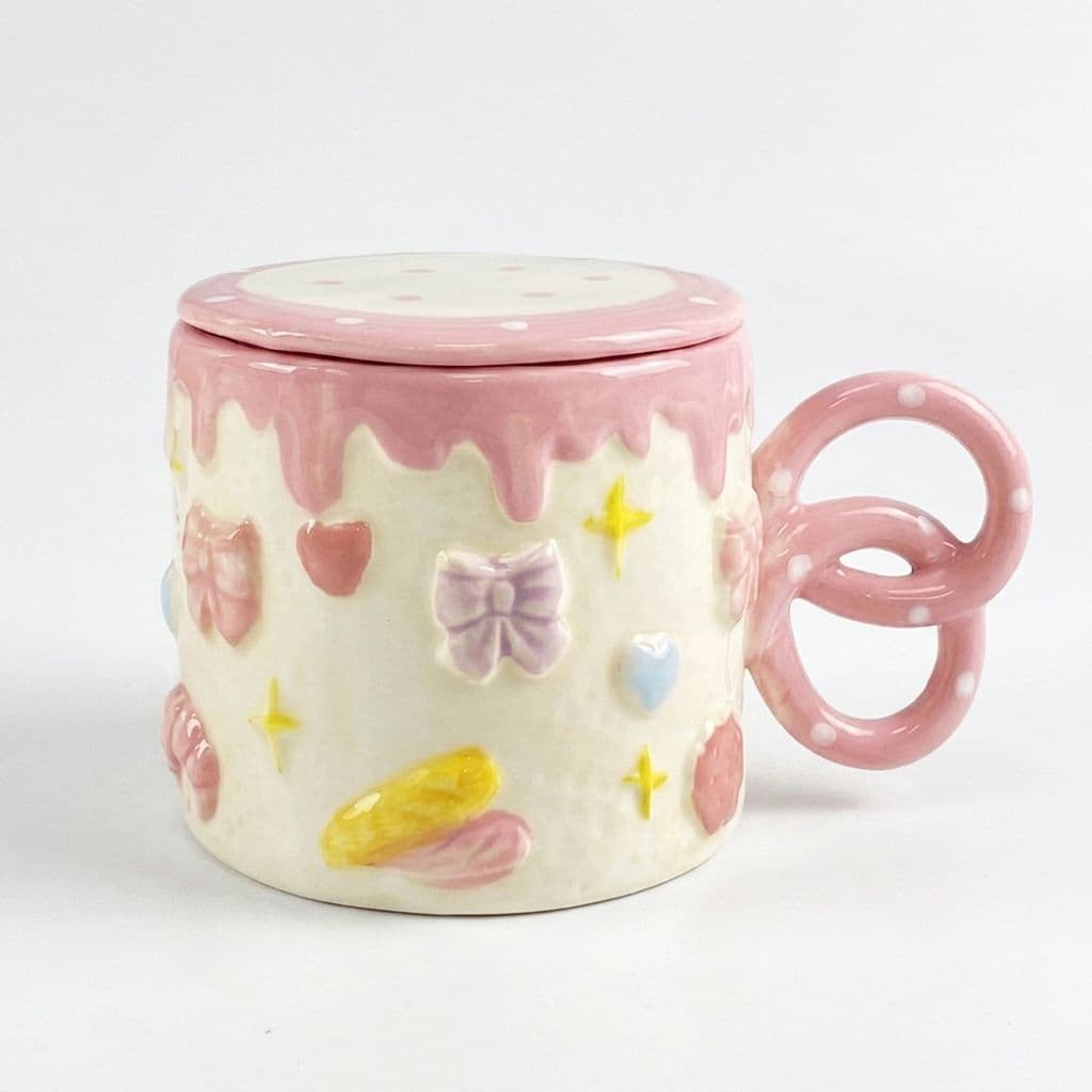 Petit Gateau Lidded Mug 400 ml Porcelain
