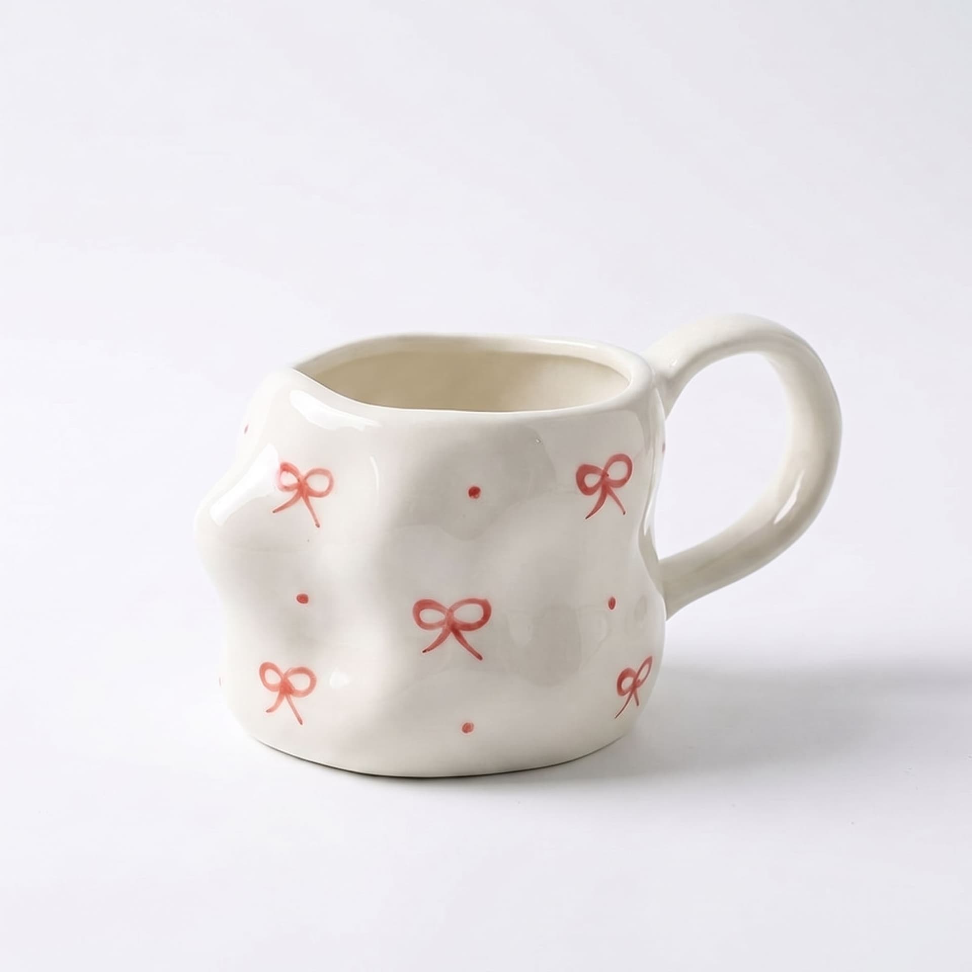 Petite Ribbon Handpinched Mug 480 ml Porcelain