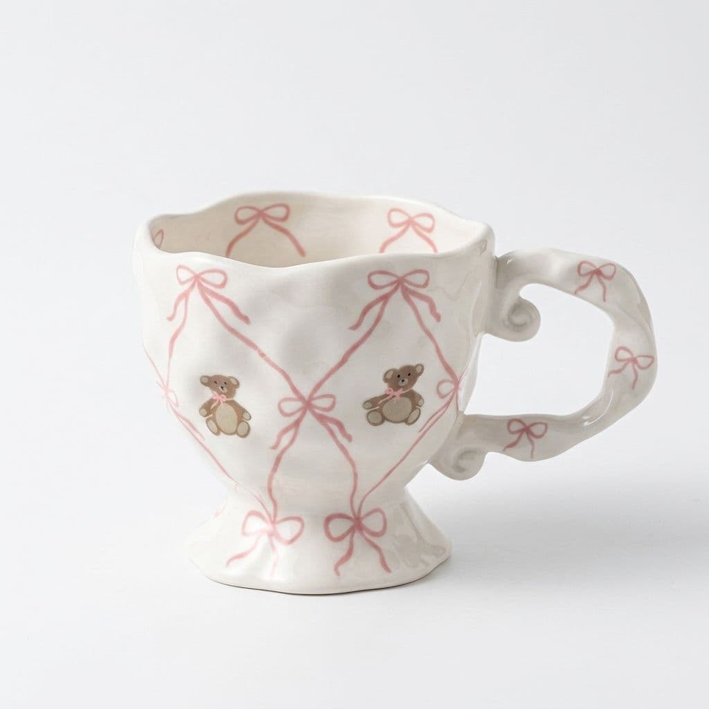 Ribbon Teddy Bear Mug 400 ml Porcelain